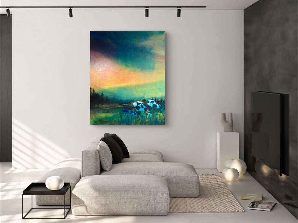 Tough Day Golf Art in Situ